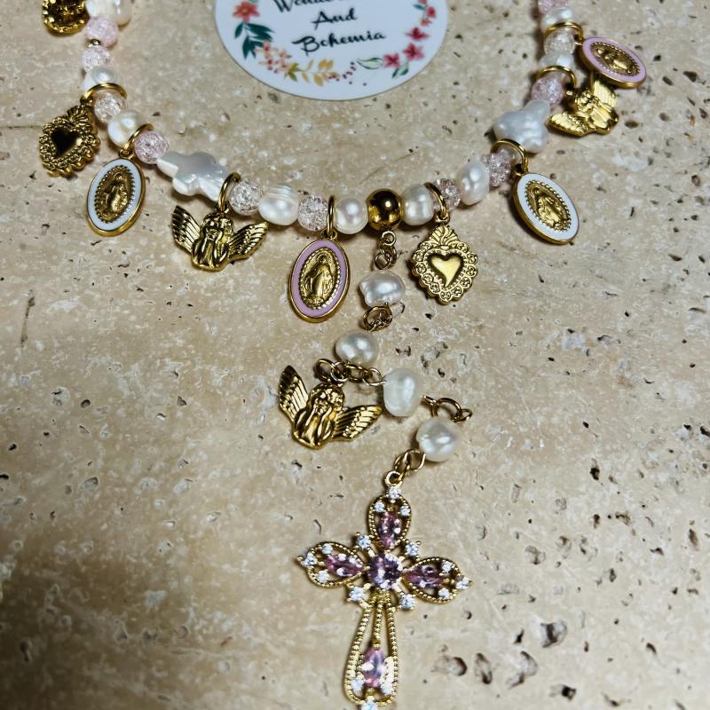 Collier chapelet Boheme