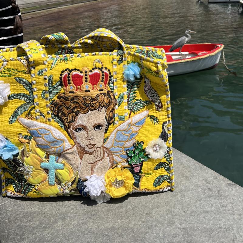 Maxi Caba Bohème “Chill Angel” – Pièce Unique Fait Main, Esprit Sicilien & Poésie à Offrir