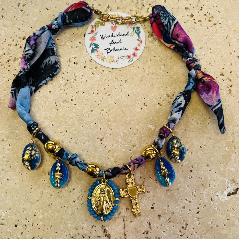 Collier Cœur Sacré cori pop art Collier Fait Main – Cadeau Poétique et Unique pour Noël ou Anniversaire