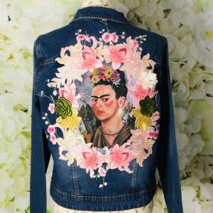 Image Décor frida Miroir d épine sur veste en jeans Classic 