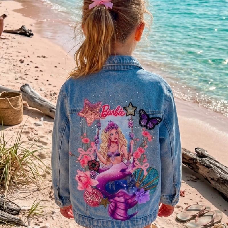 Décor Dolls mermaid   “Vestes en Jean Personnalisées & Féeriques pour Enfants – Cadeaux Uniques pour Noël et Anniversaires