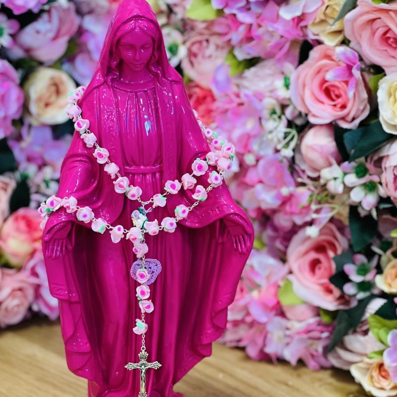 Chapelet roses bohème gipsy