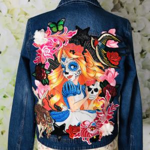 Image Décor Alice wonderland sur base en jeans classic