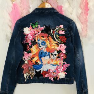 Image décor Alice wonderland sur base en jeans classic